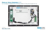 Display Head Assembly 6.5 Rear View - Rear view of core 6.5" DHA showing LED backlight controller PCB Photo of Display Head Assembly 6.5 Rear View - Rear view of core 6.5" DHA showing LED backlight controller PCB